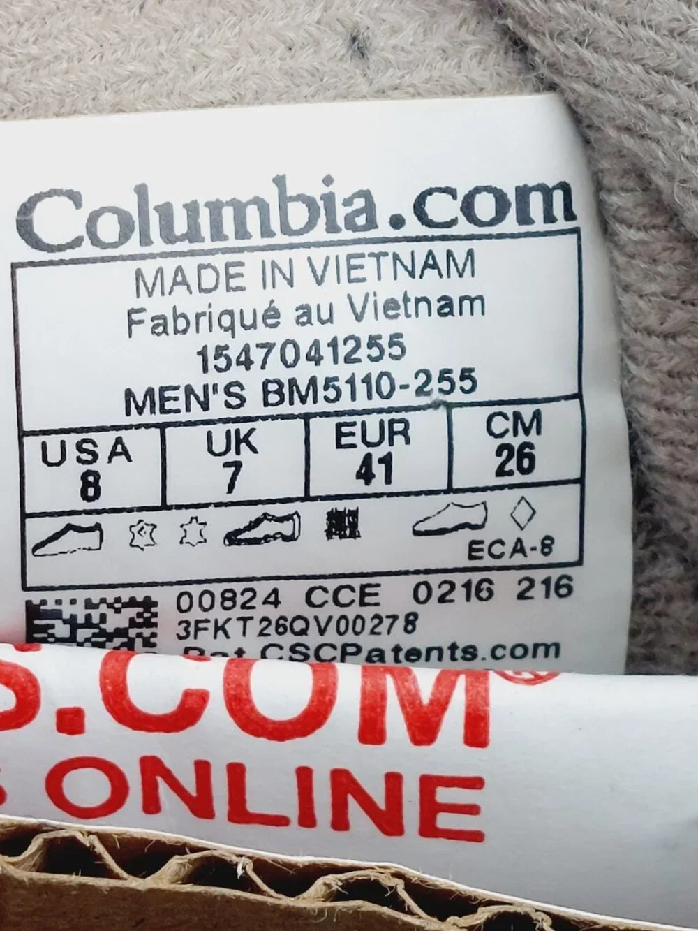 Columbia Men's Taupe Bugaboot III Waterproof Classic Winter Boots Size 8